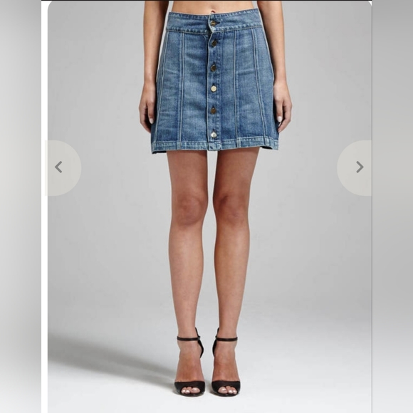 Frame Denim Le Panel Mini Skirt Size 28 - Picture 2 of 9